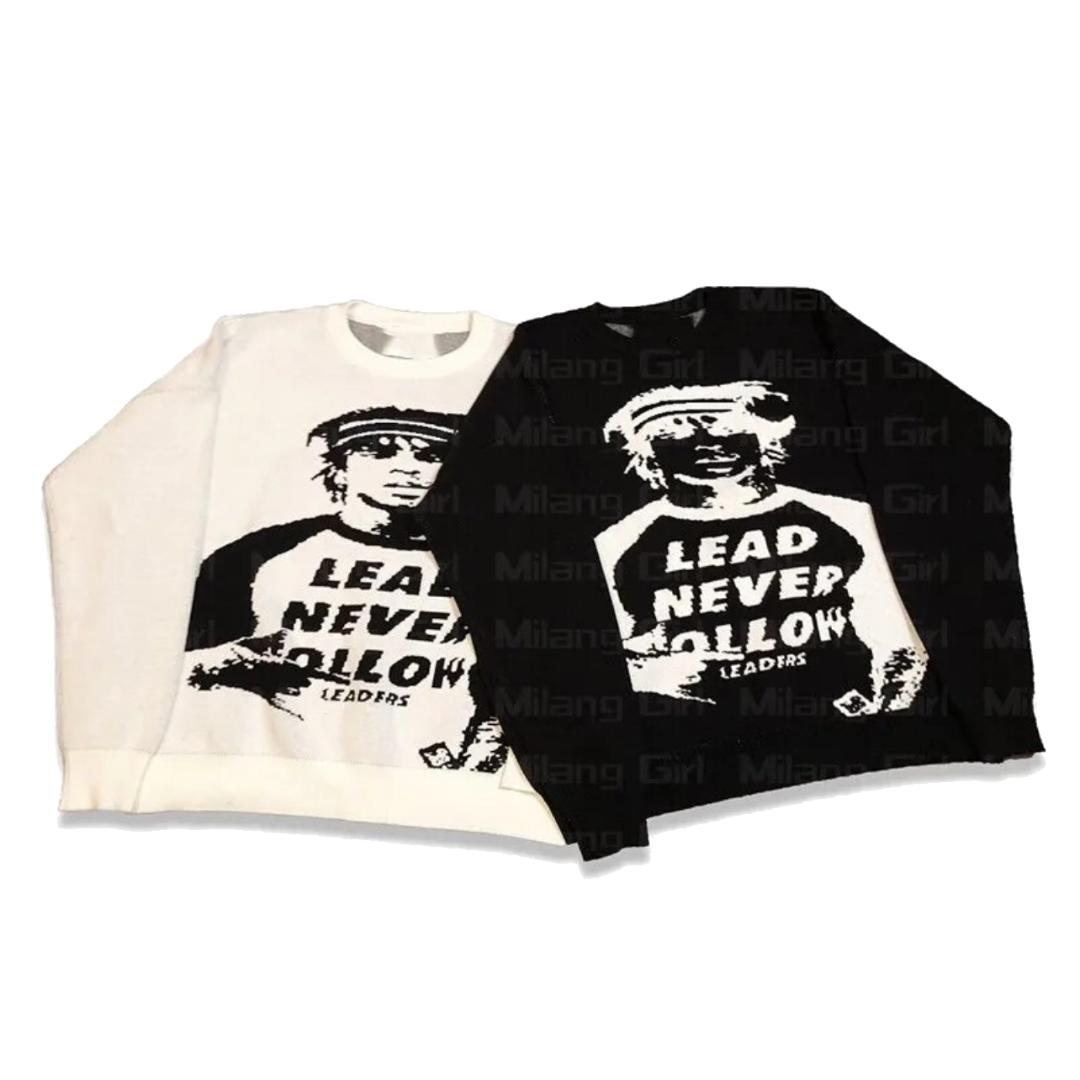 Visionary Lead Never Follow Knit