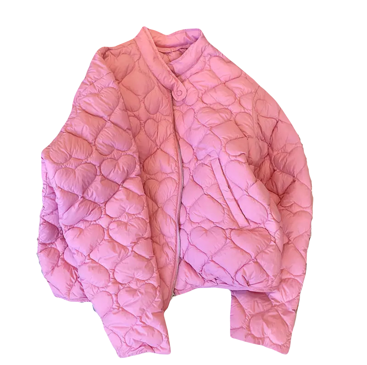 Visionary Women's Pink Heartz Quilted Jacket