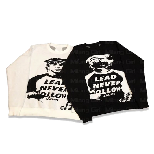 Visionary Lead Never Follow Knit