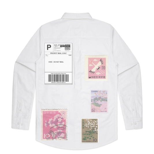 Visionary Stamp Collector Button Up