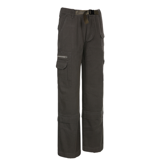 Visionary Womens Grey Cargos Pants Basics